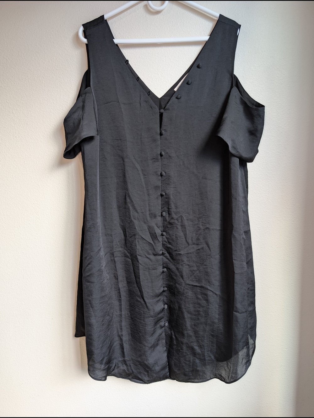 Rachel Roy Cold-Shoulder Button-Front Tunic Top Womens Size 1X